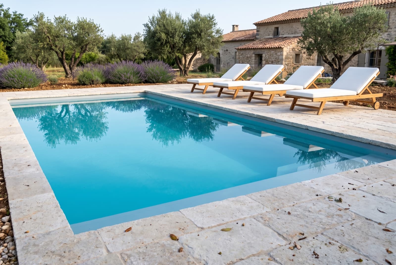 Piscine réalisée à Biot