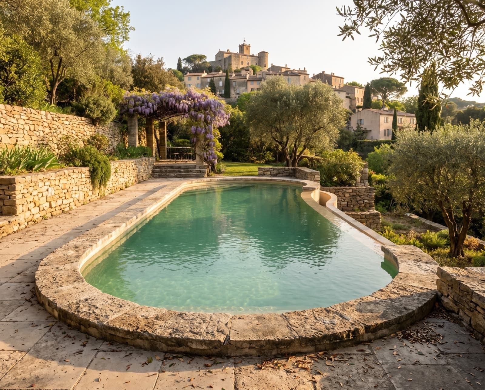 Piscine réalisée à Grimaud