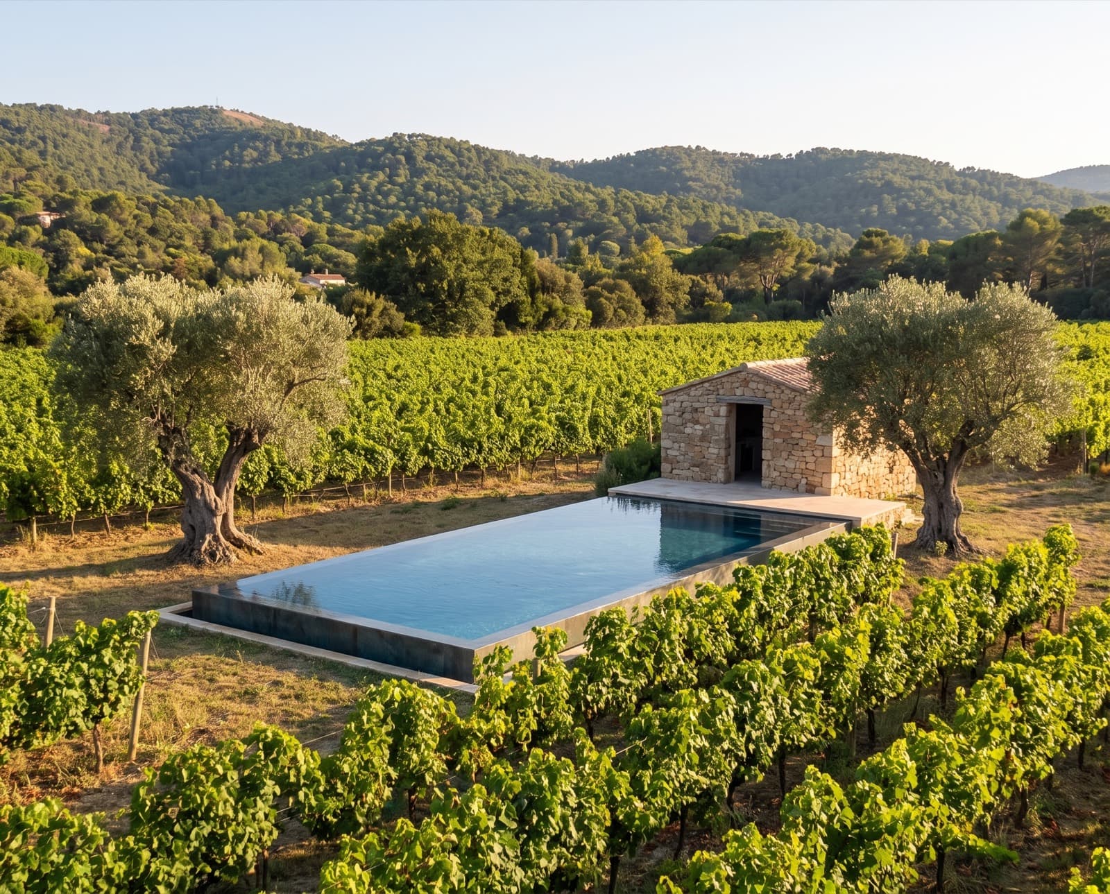Piscine réalisée à Ramatuelle