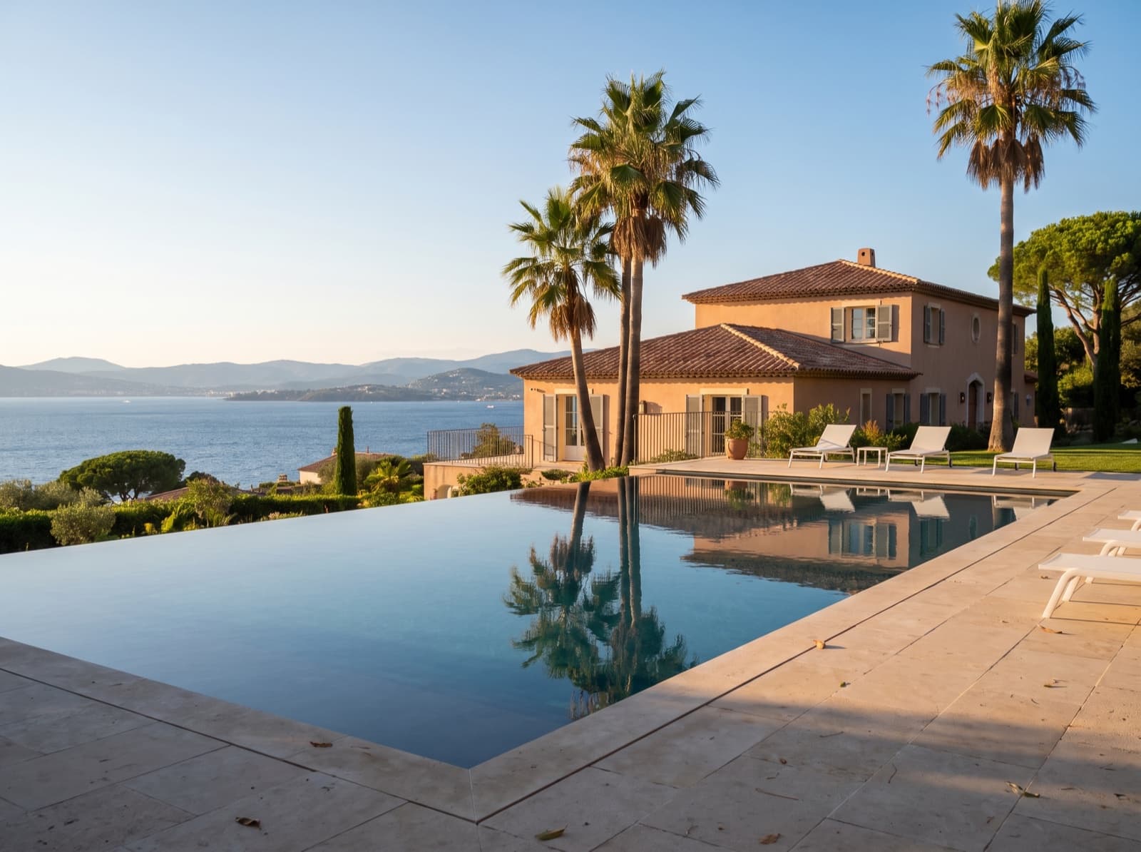 Piscine réalisée à Saint-Tropez